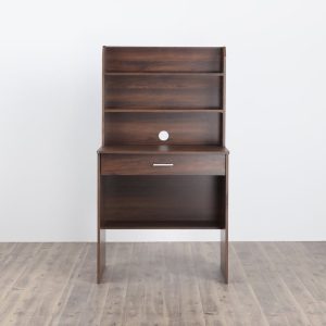 Lewis Study Desk with Hutch - Brown